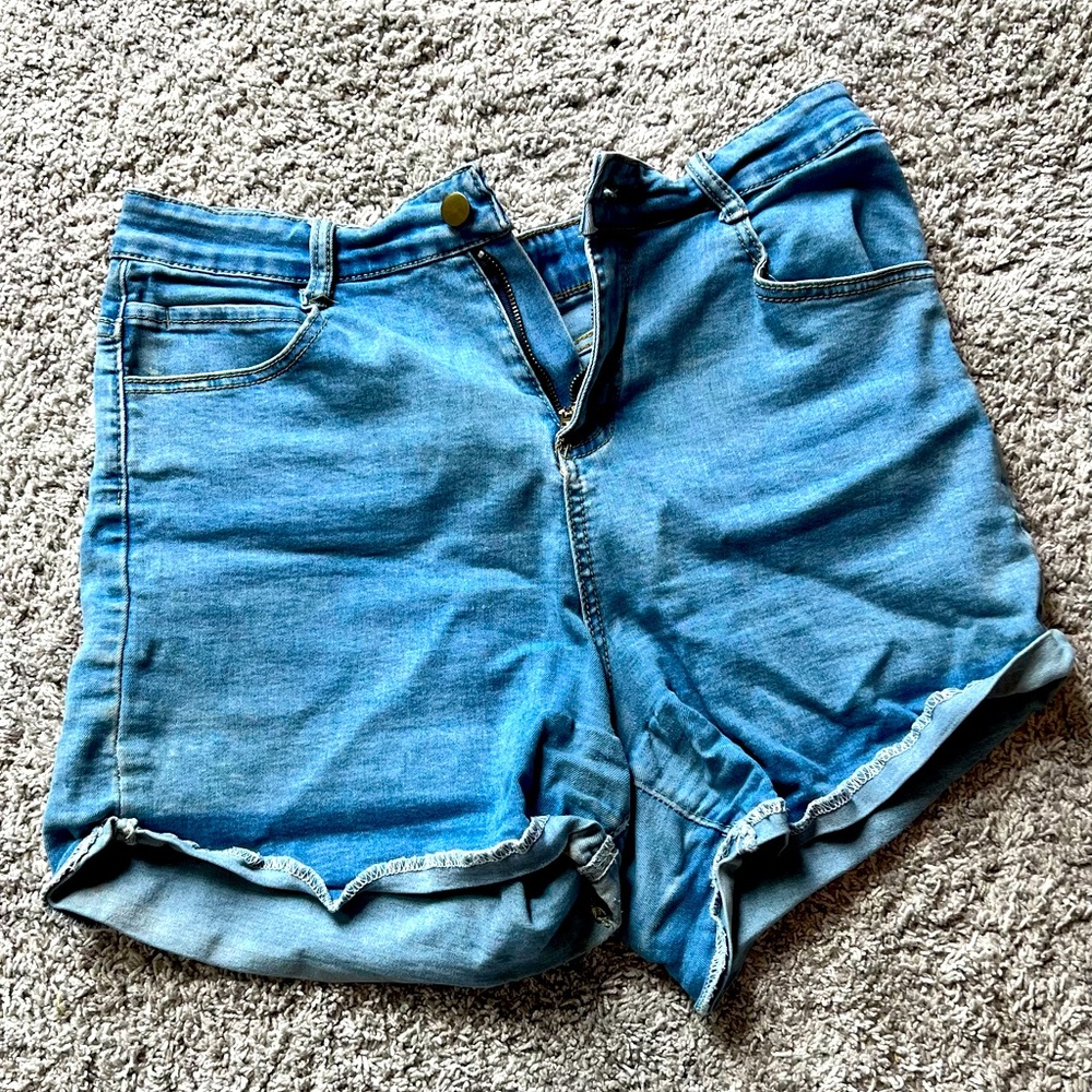 Shein high waisted jean shorts